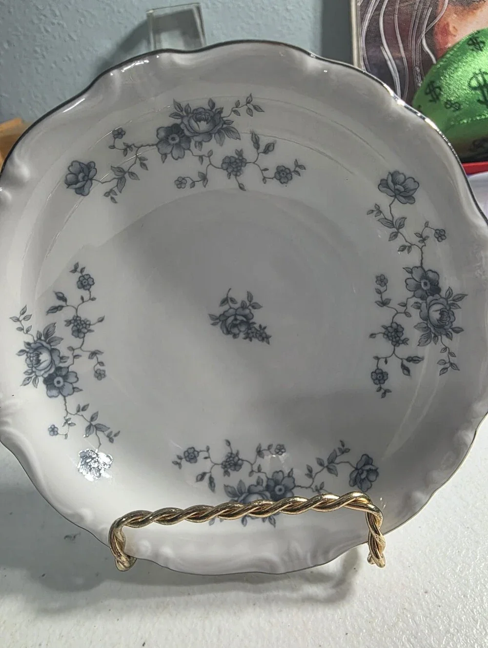 Johann Haviland Blue Garland Bavaria Germany Porcelian 5